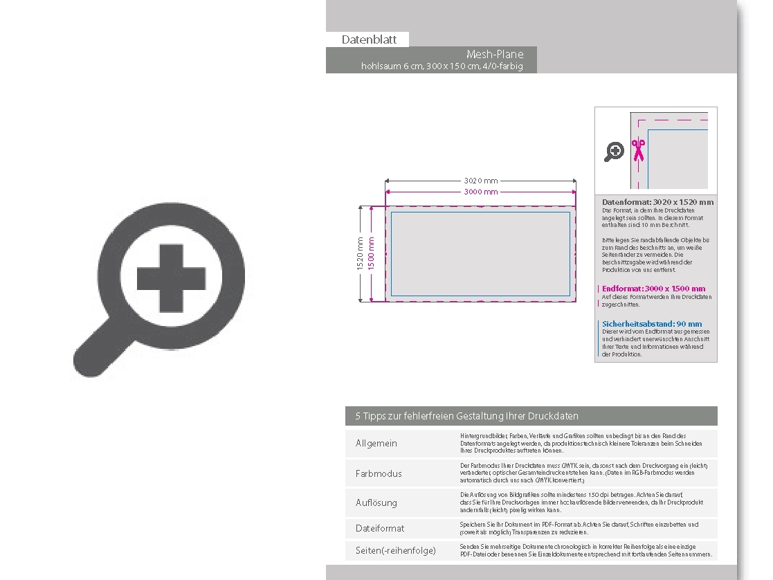 Product Bild hochwertige_mesh-plane_300_x_150_cm__4_0-farbig_bedruckt__hohlsaum_links_und_rechts_(durchmesser_hohlsaum_6_0_cm)